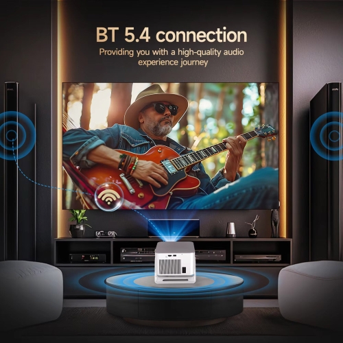 HY350MAX Full HD/4K projektor, WiFi 6 HDR10 Android LED TV WiFi hangszóróval